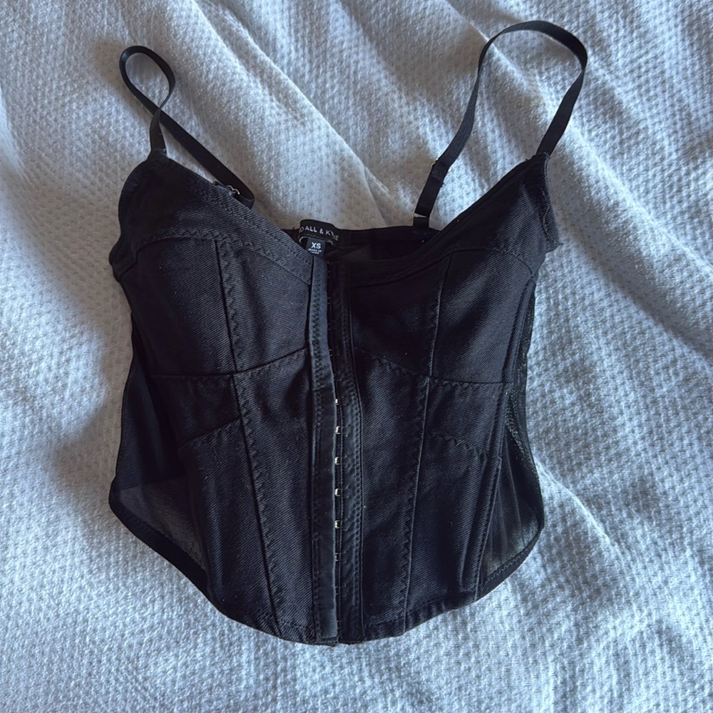 Black corset top